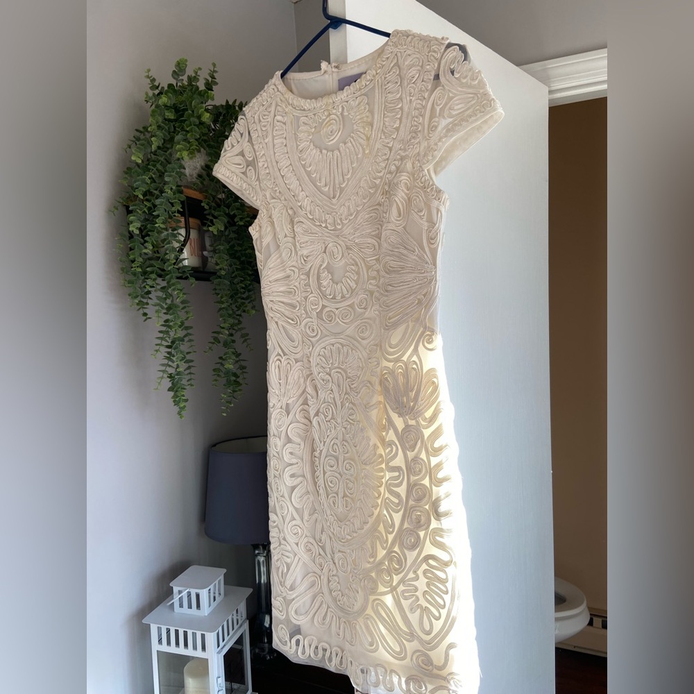 Elegant White Embroidered Dress